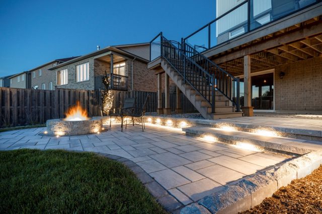 🔆🔆🔆Can completely transform your outdoor space! With a flick of a switch and some strategically placed outdoor lights, you can roll back the darkness and put it all on display. Done right, landscape lighting makes the best of what you've got by highlighting your home's architectural features and drawing attention to prized plantings and trees. Do you have strategically placed lighting outside? . . . . . . . . . . . #firepit #outdoorliving #creativelandscape #landscapedesigner #homebeautiful #curbappeal #curbappealmatters #landscapersofinstagram #contractorsofinstagram #landscapeontario #waterloo #kitchenerwaterloo #kitchenerontario #ontario #waterlooregion #outdoordesign #outdoorlighting #hardscapes #hardscapebrotherhood #hardscapelife #designbuild #landscapecontractor #landscapedesignbuild #landscapeconstruction #brickpavers #masonry #craftsmanship #stonework #naturalstone #homeimprovement